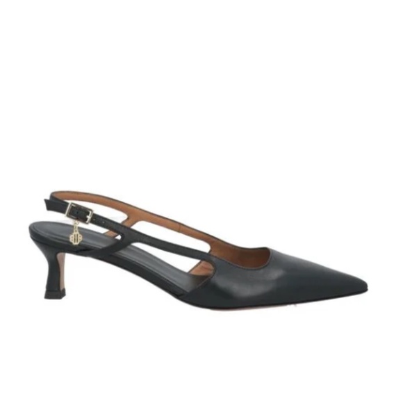 Maje Fayna Pointed Toe Open Mid Heel Pumps - Picture 1 of 7